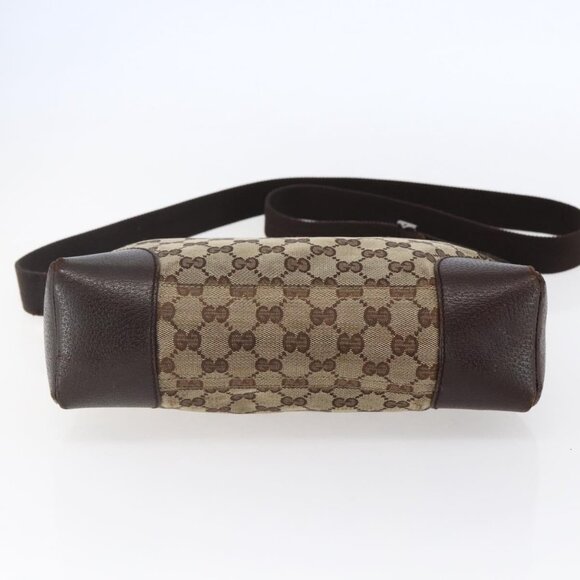 GUCCI GG Canvas Shoulder Bag Beige Silver 114273 Auth 146694 - Picture 6 of 16